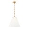 Z-Lite Alaric 1 Light Pendant, 14in. W x 15in. H, Modern Gold 3042P14-MGLD - alternate 1